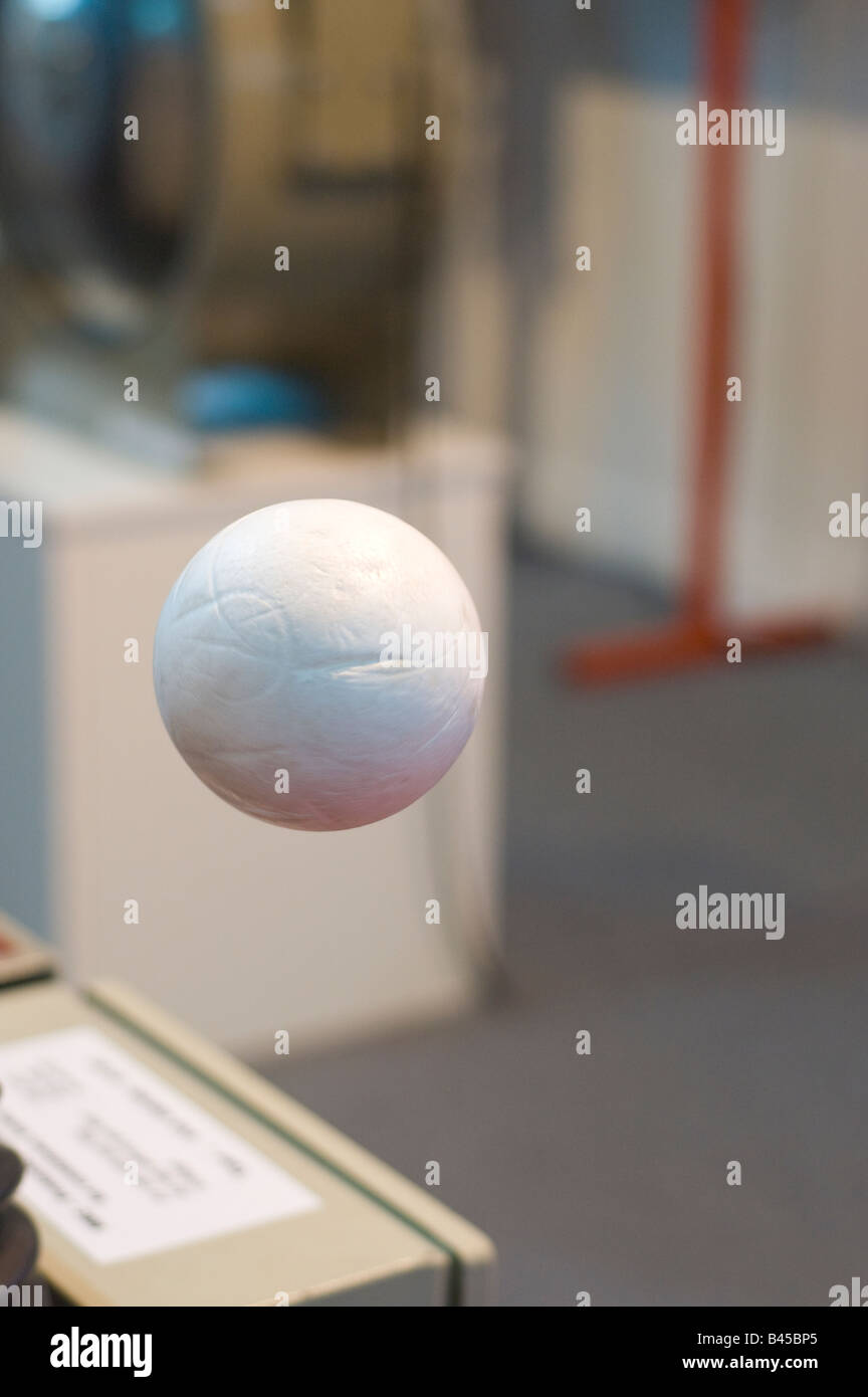 A ball levitating Stock Photo