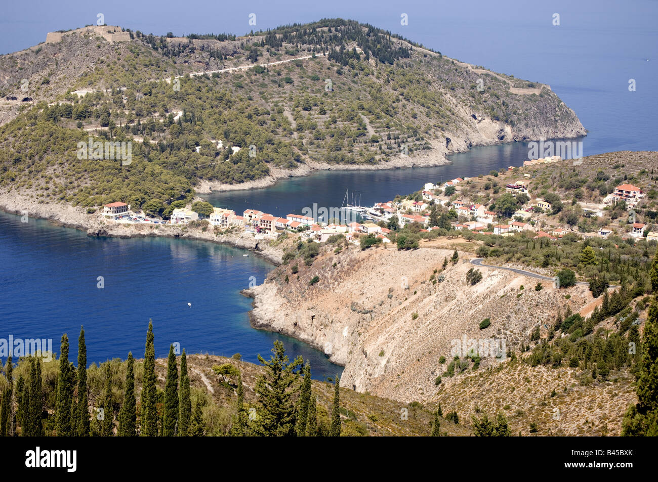Assos Ridge Assos overview form up in the hills Stock Photo - Alamy