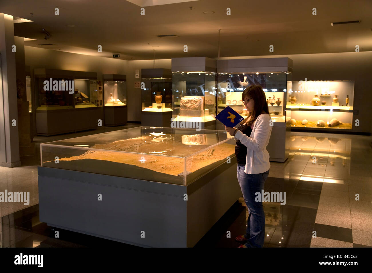 Museum of artifacts found during building of new Athens Airport Greece Stock Photo