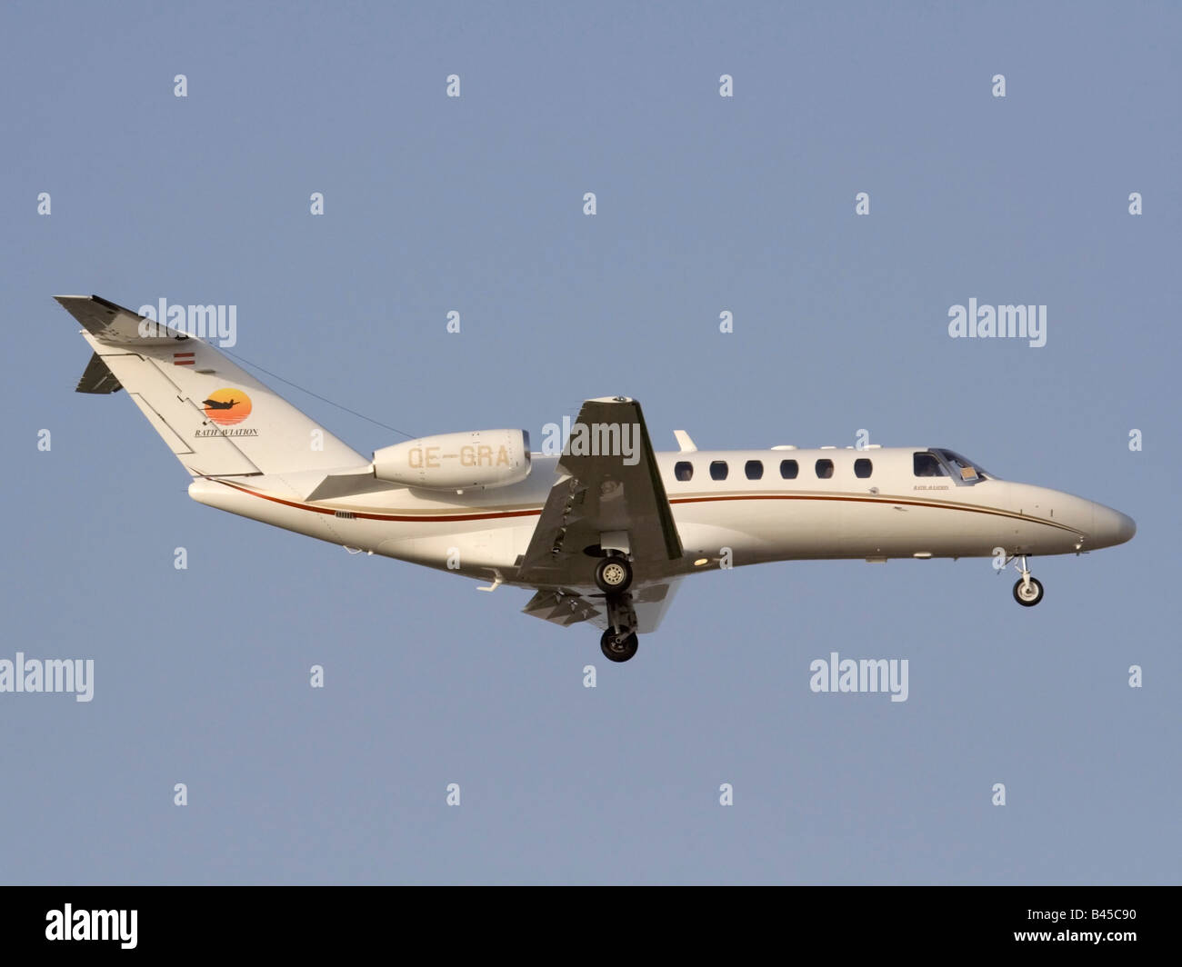 Cessna Citation CJ3 business jet belonging to Rath Aviation Stock Photo