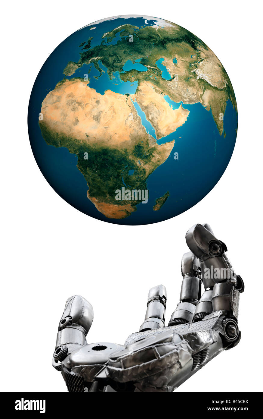Planet Earth with Iron Arms and Legs. the Robot is Isolated on a White  Background Stock Illustration - Illustration of future, humanoid: 166991288