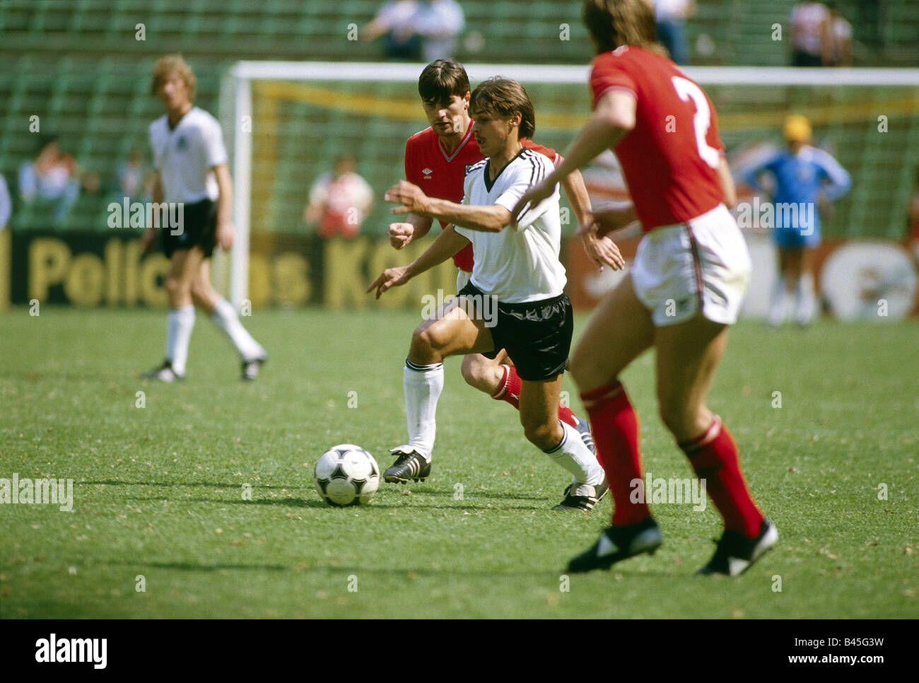 Sport / Sports, soccer, football, friendly game, Germany against England (0:3) in Mexico town, Mexico, 12.6.1985, Stock Photo
