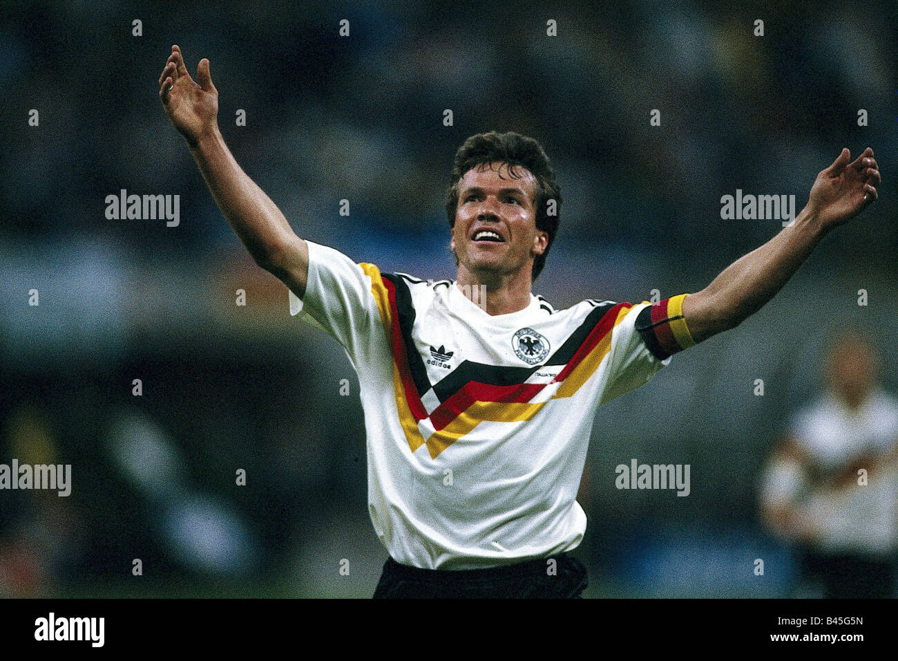 Sport, football, world championship, Germany versus Yugoslavia, (4:1), Milan, Italy, Lothar Matthäus, 10.6.1990, Stock Photo