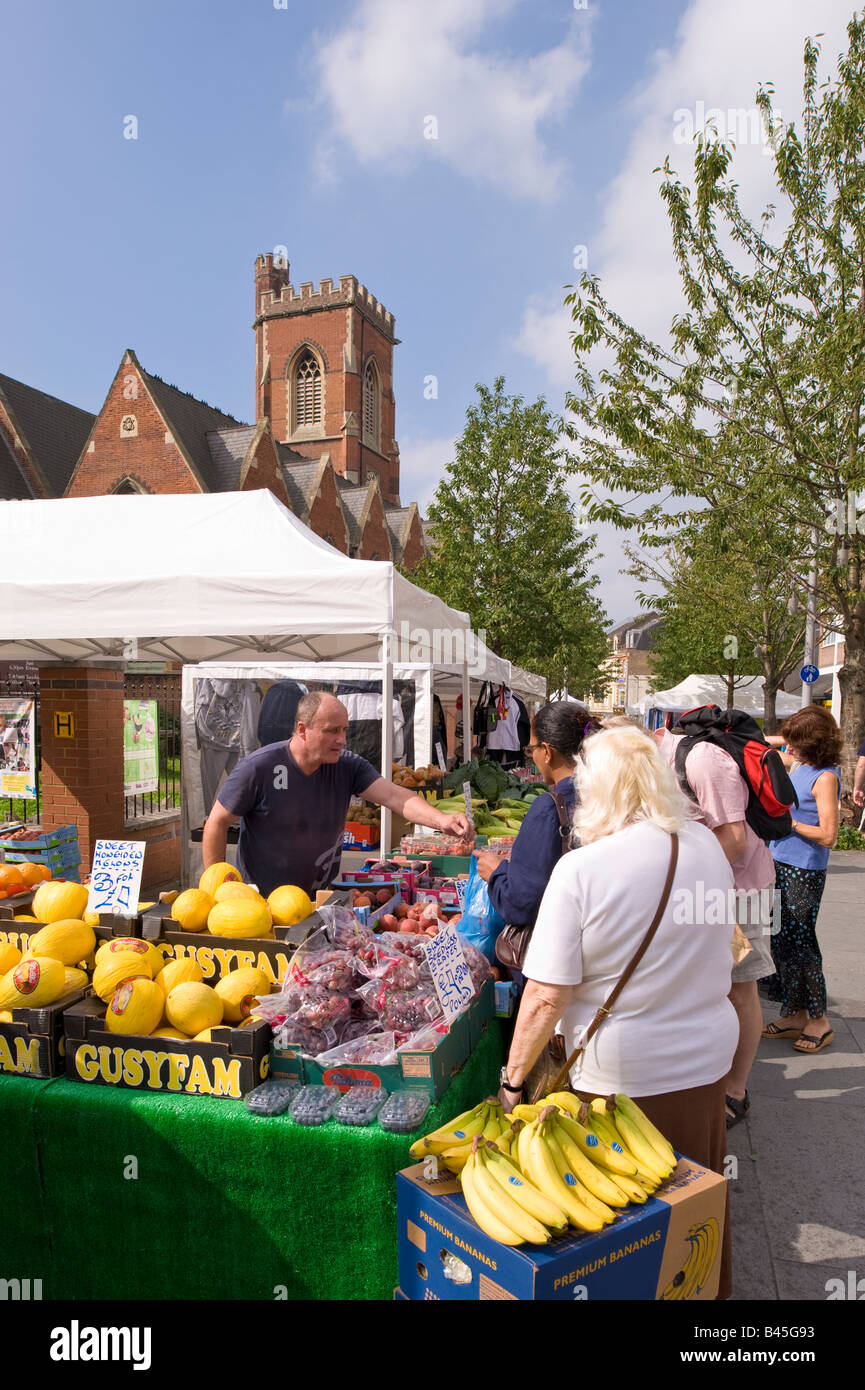 People shopping Acton Market W3 London United Kingdom Stock Photo Alamy