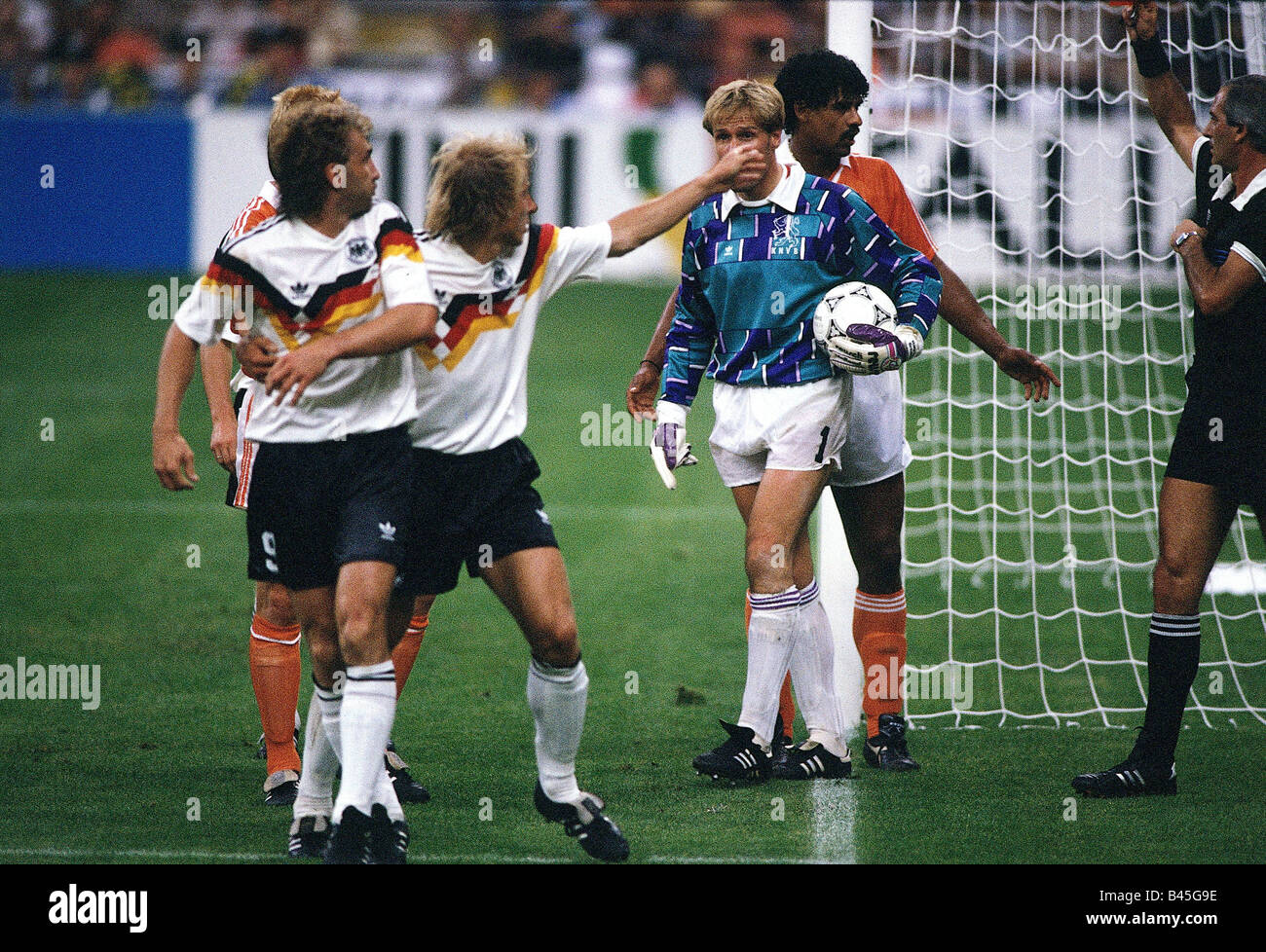 Poster Onze Mondial Football 1989 Rijkaard Nederland Pays-bas Milan Ac