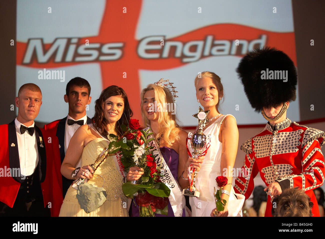 Miss England Final 2008 Laura Coleman Stock Photo