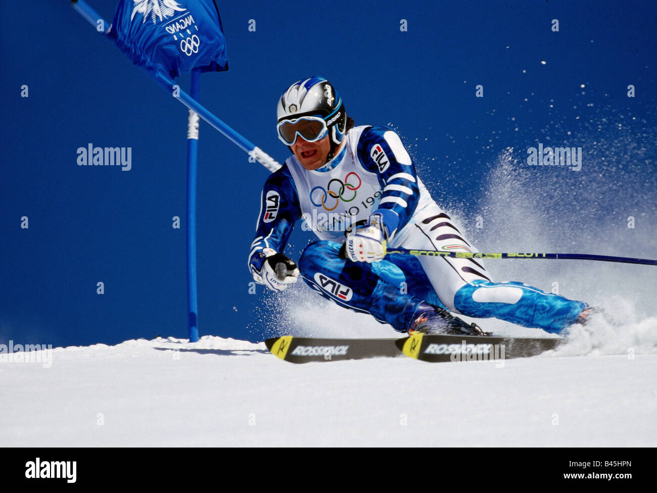 Tomba, Alberto, * 19.12.1966, Italian athlete, Alpine, Stock Photo