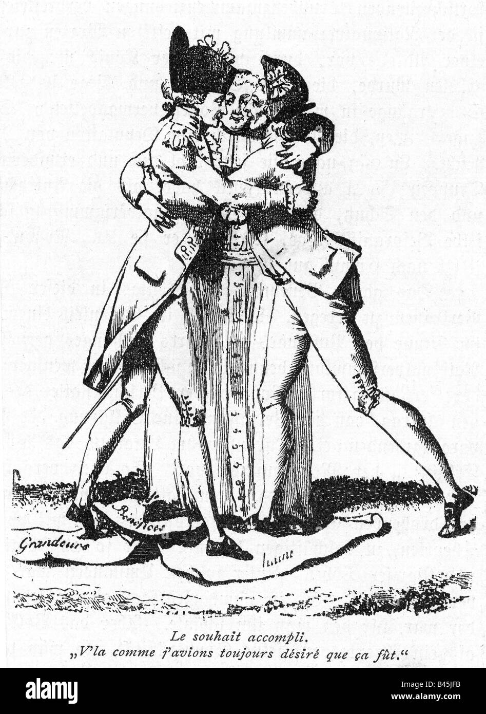 French Revolution Political Cartoon Estates / Use the cartoon to answer
