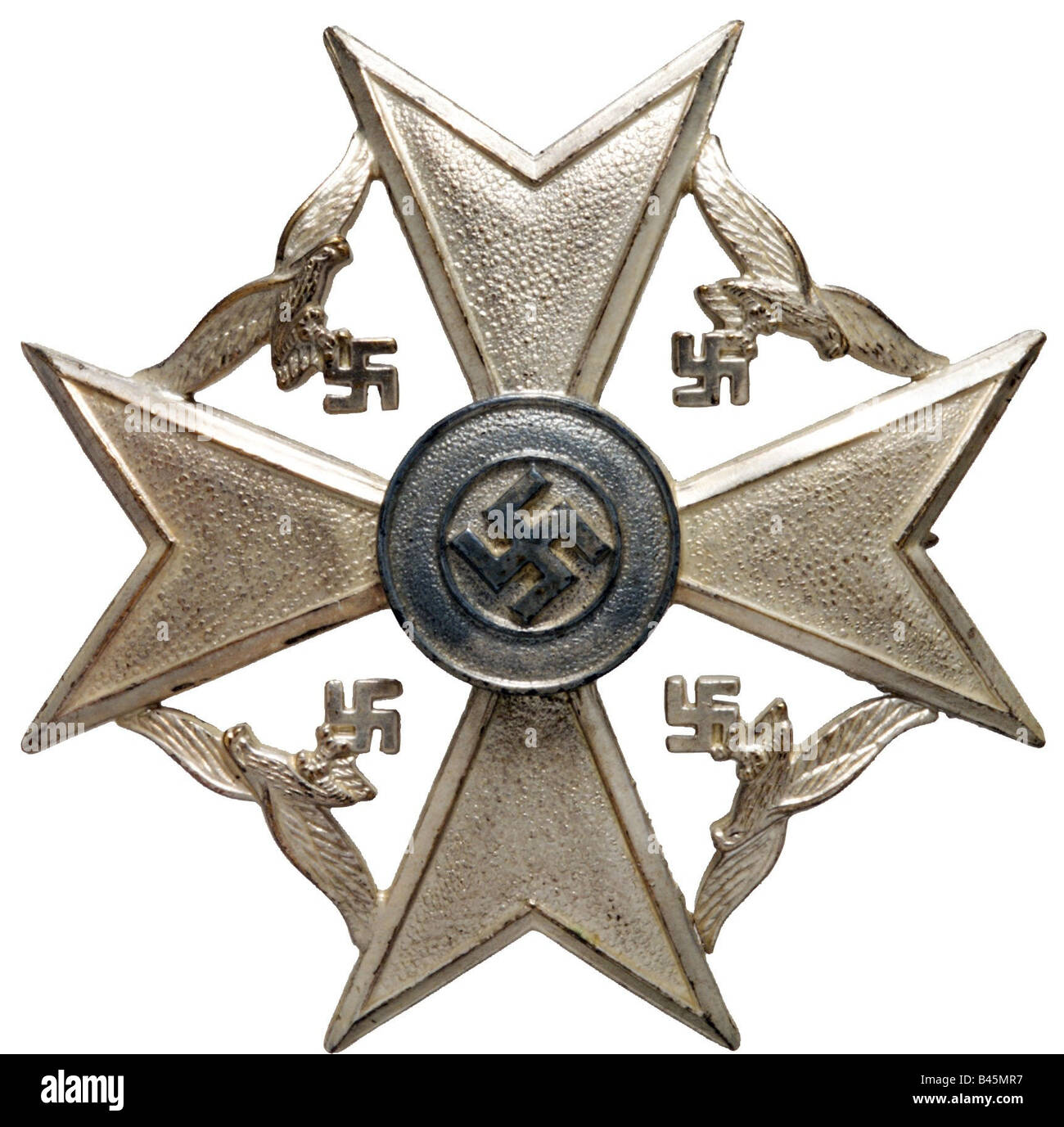 decorations, Nazi Germany, German Empire, Spanienkreuz (Spanish Cross),  instituted 14.4.1939 for members of the Legion Condor, silver, Third Reich, Wehrmacht, Spanish Civil War, , Stock Photo