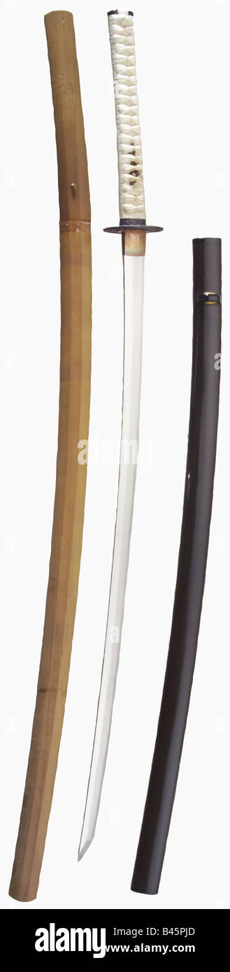 weapons/arms, batons, swords, Japan, Katana, blade by Kaifu Ujiyoshi, circa 1500, Muromachi period, 15th/16th century, weapon, samurai, sword, sheath, , Stock Photo