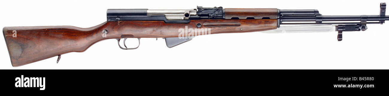 weapons/arms, firearms, long guns, Simonov SKS-45, caliber 7,62 mm, manufactured 1953, weapon, firearm, rifle, gun, carbine, 20th century, , Stock Photo