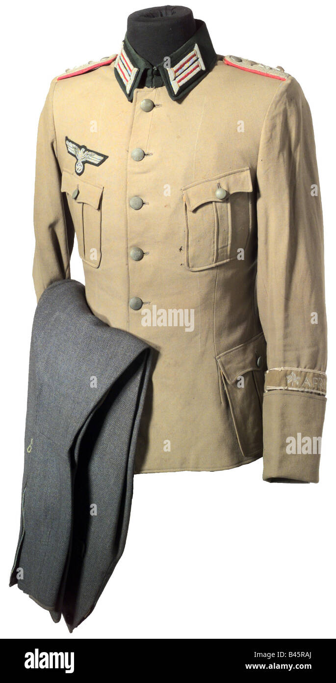 military, uniforms, Germany, tunic of a first lieutenant of artillery, , Stock Photo
