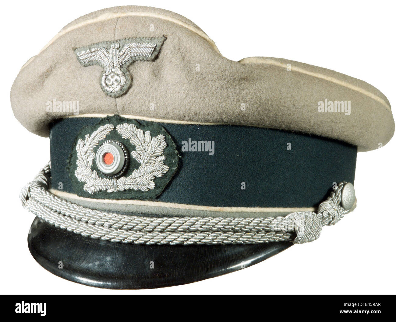 military, uniforms, Germany, cap for officers, army, infantry, 1935 - 1945, Wehrmacht, Third Reich, Second World War, , Stock Photo