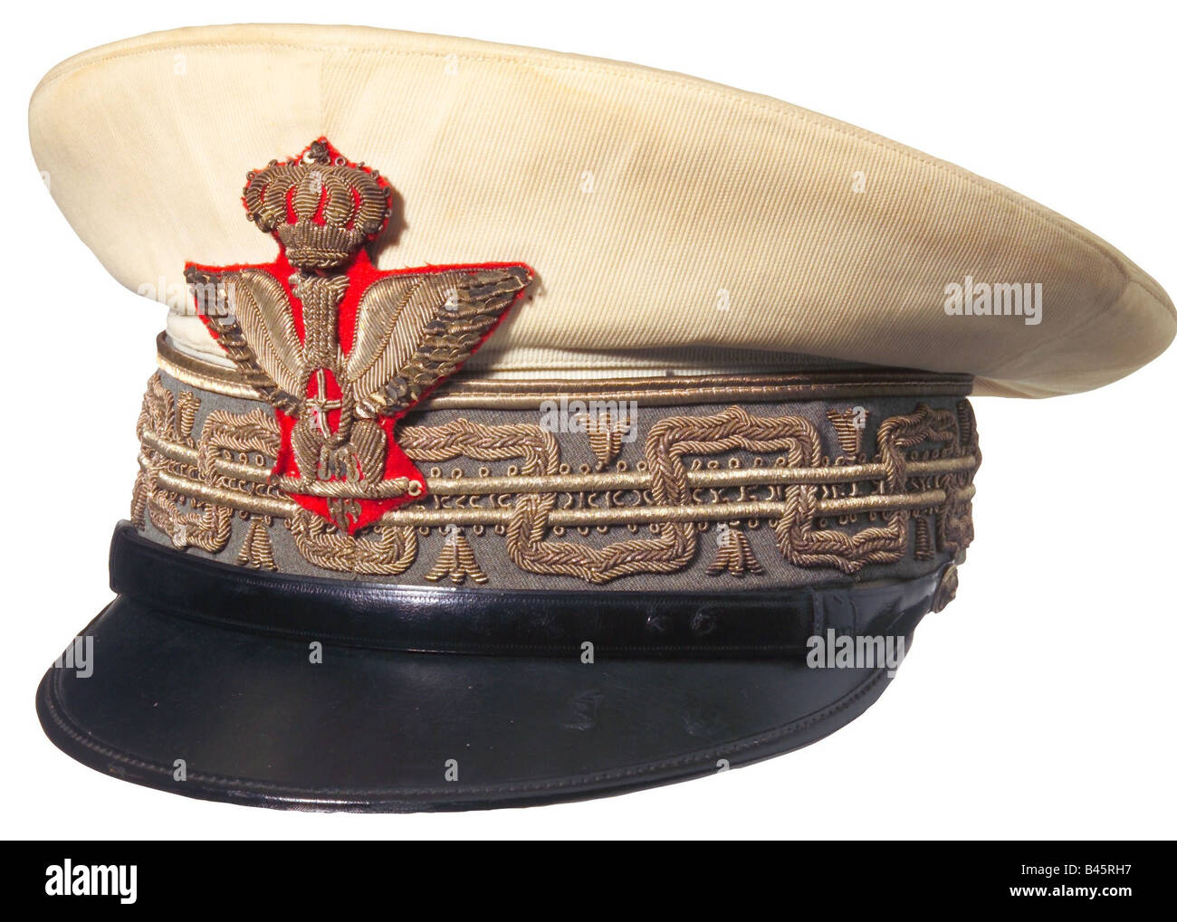 military, uniforms, Italy, Army, summer cap for generals, pre 1945, , Stock Photo
