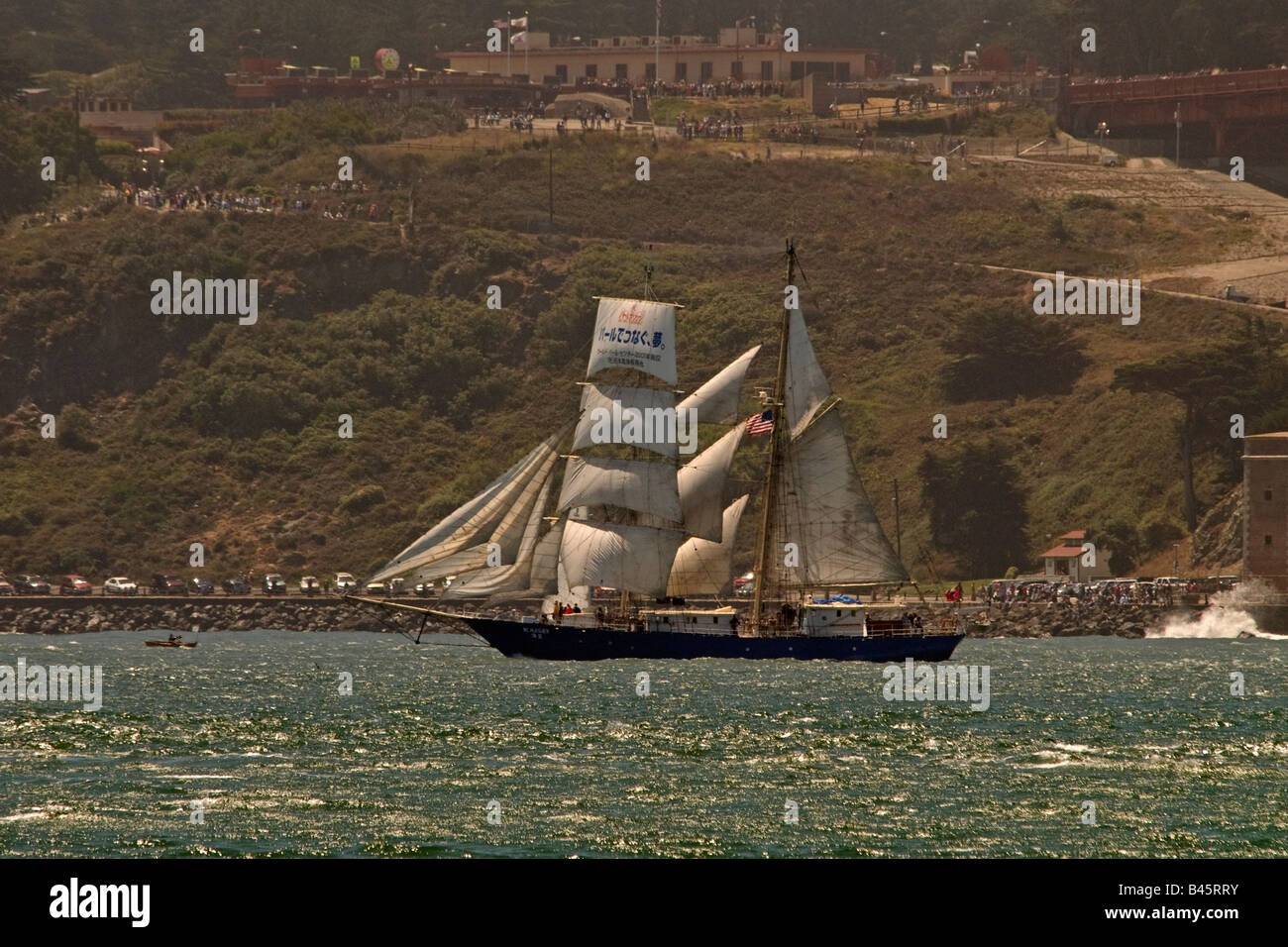 Parade of Sail in the Festival of Sail in San Francisco Bay from July 23 to 27, 2008 Stock Photo