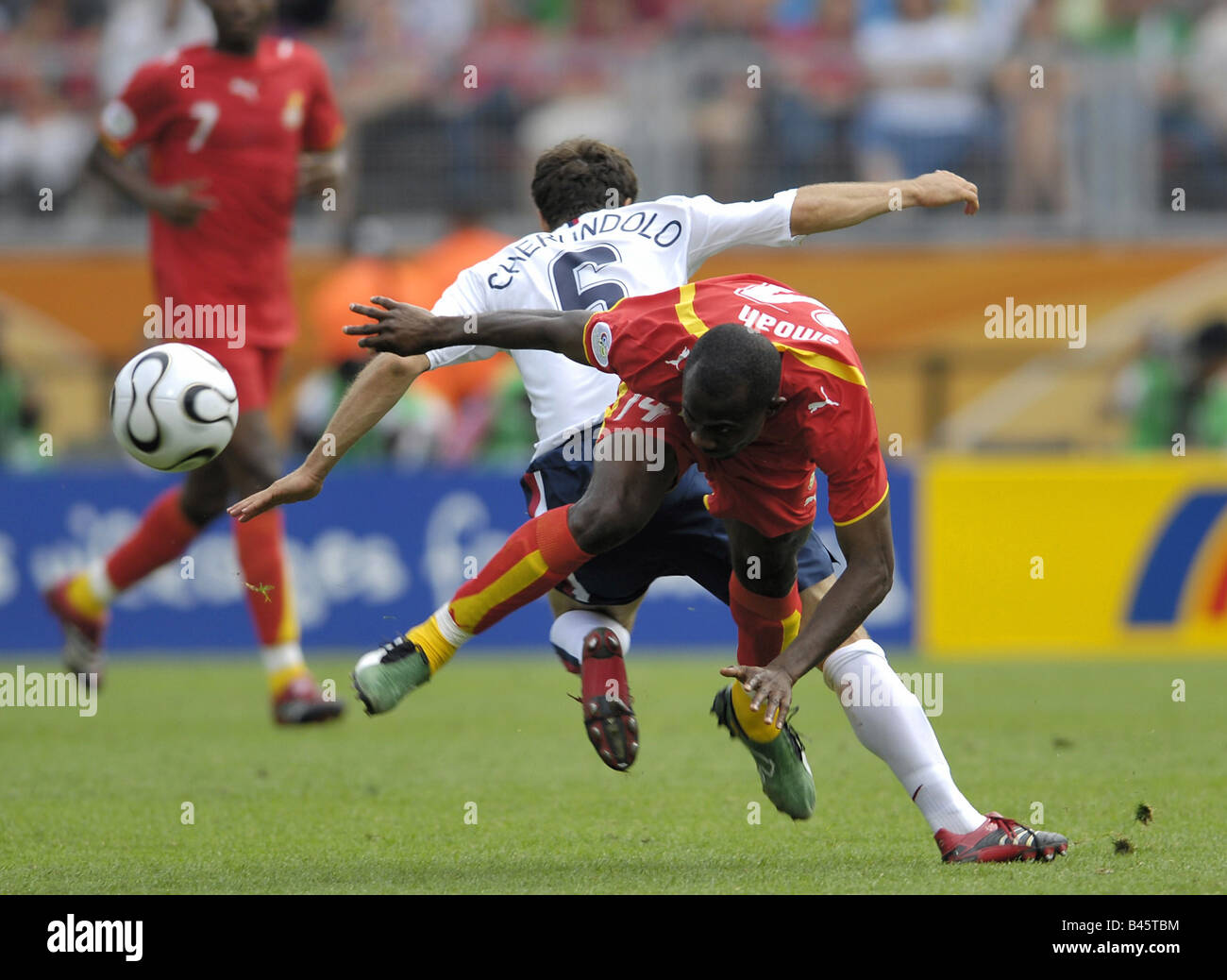 Sport, football, world championships, Ghana versus United States, (2:1), Nuremberg, 22.6.2006, Additional-Rights-Clearance-Info-Not-Available Stock Photo