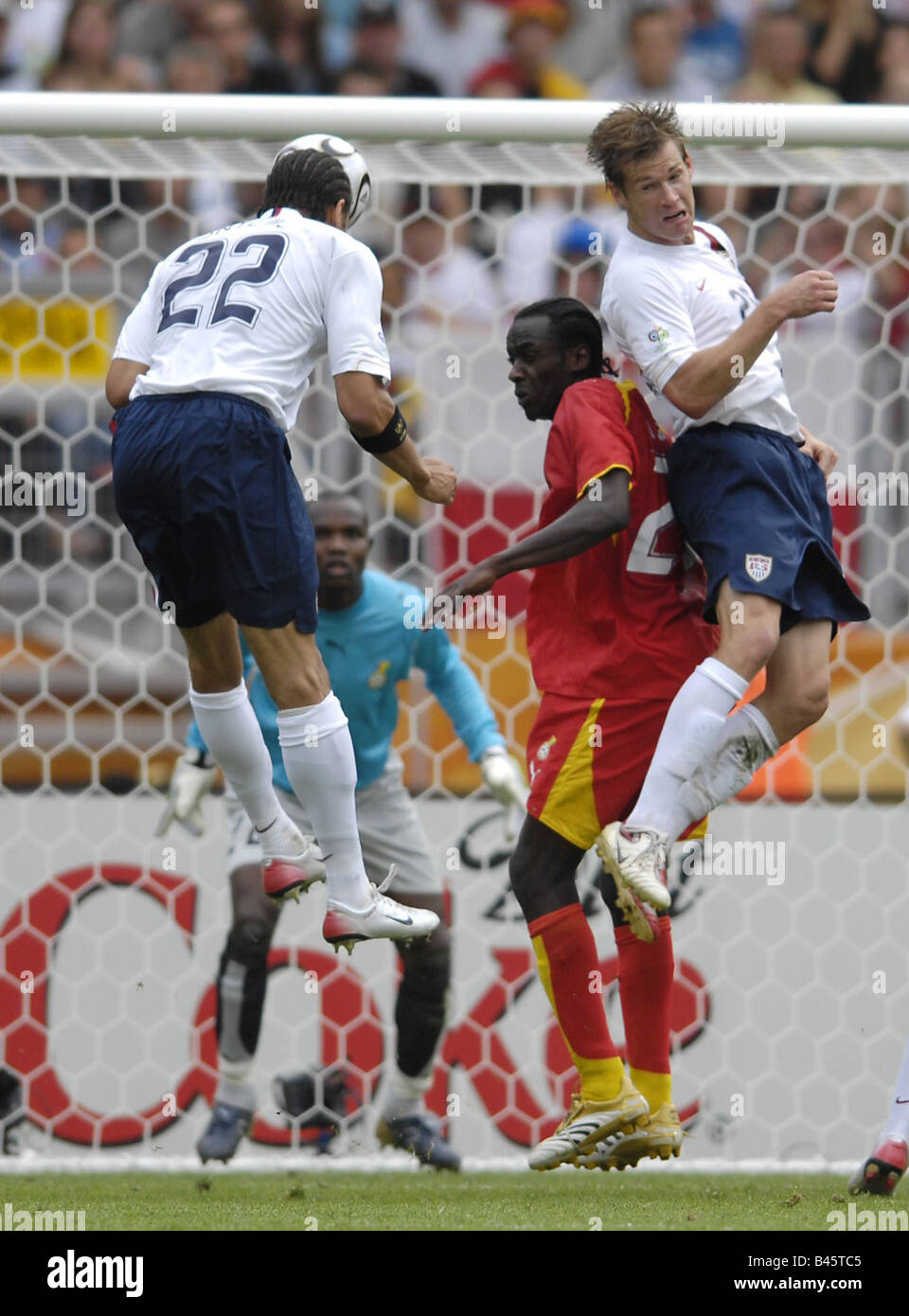 Sport, football, world championships, Ghana versus United States, (2:1), Nuremberg, 22.6.2006, Additional-Rights-Clearance-Info-Not-Available Stock Photo