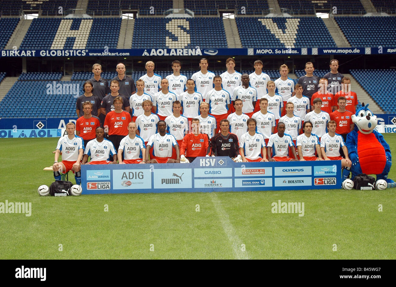 Sport, football, Bundesliga, team photo, Hamburger SV, season 2005 / 2006, Additional-Rights-Clearance-Info-Not-Available Stock Photo