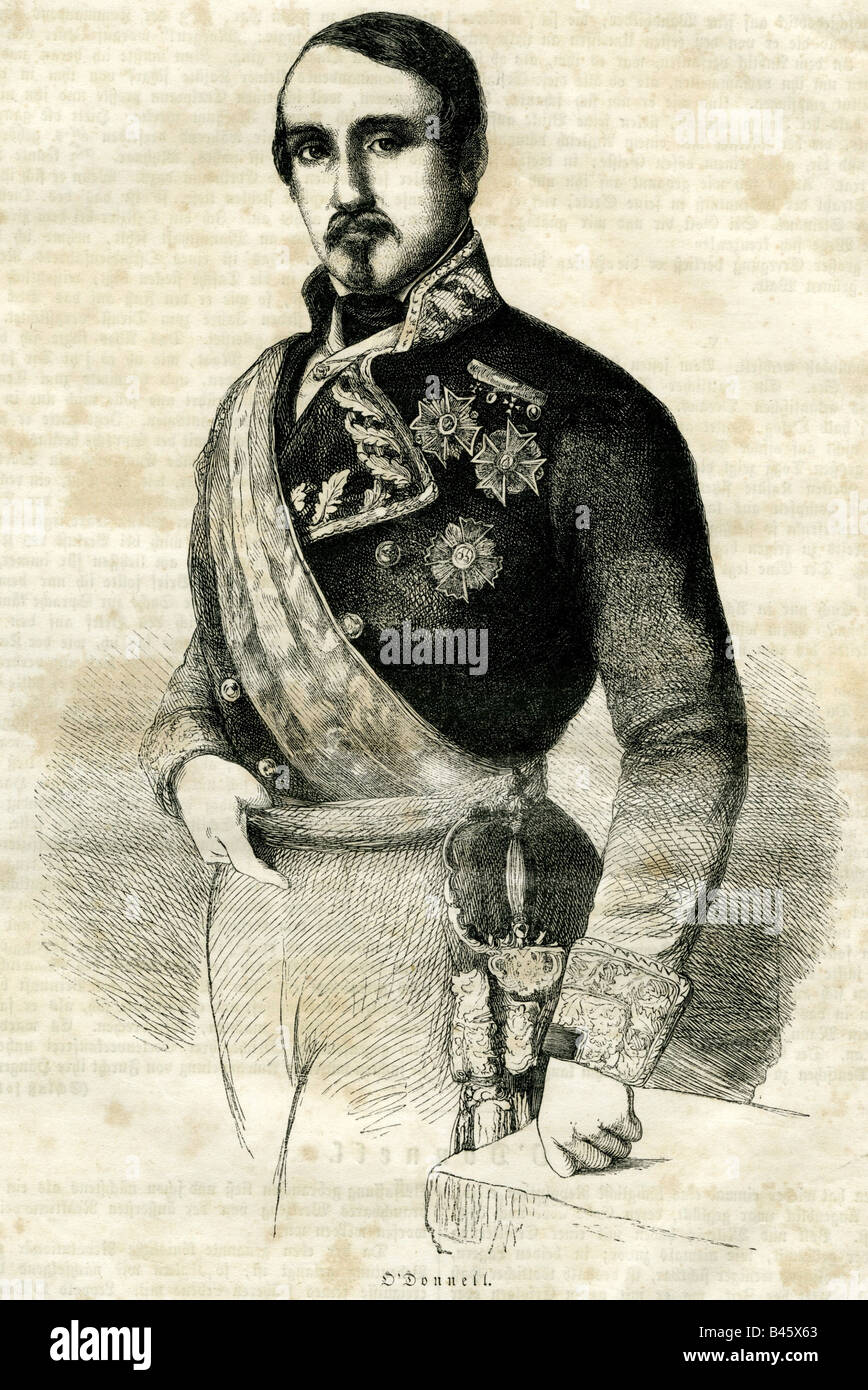 OS Donnell, Enrique Jose, 1769 17.5.1834, Spanish General, half Stock