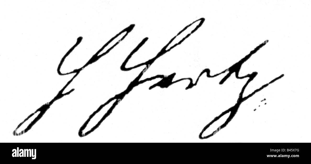 Hertz, Heinrich, 22.2.1857 - 1.1.1894, German physicist, his signature, 19th century, Stock Photo