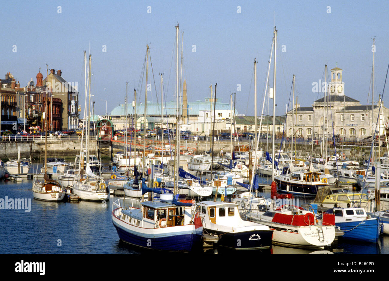 Ramsgate Harbour Marina Kent boats sailing vessels England UK port