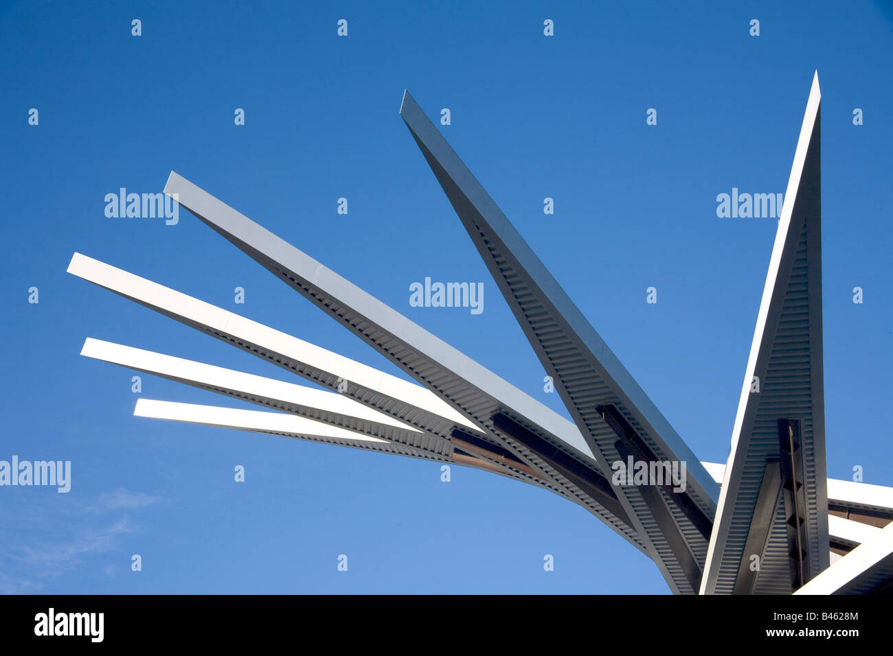 Points designing the outside of a building, Northumberland, England ...