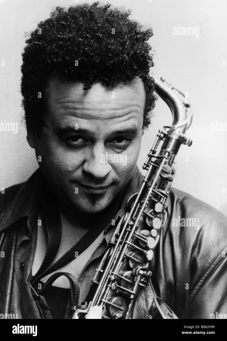 Foster, Alex, * 1953, American musician (saxophonist), portrait, photo call, Bern, 1998, Stock Photo