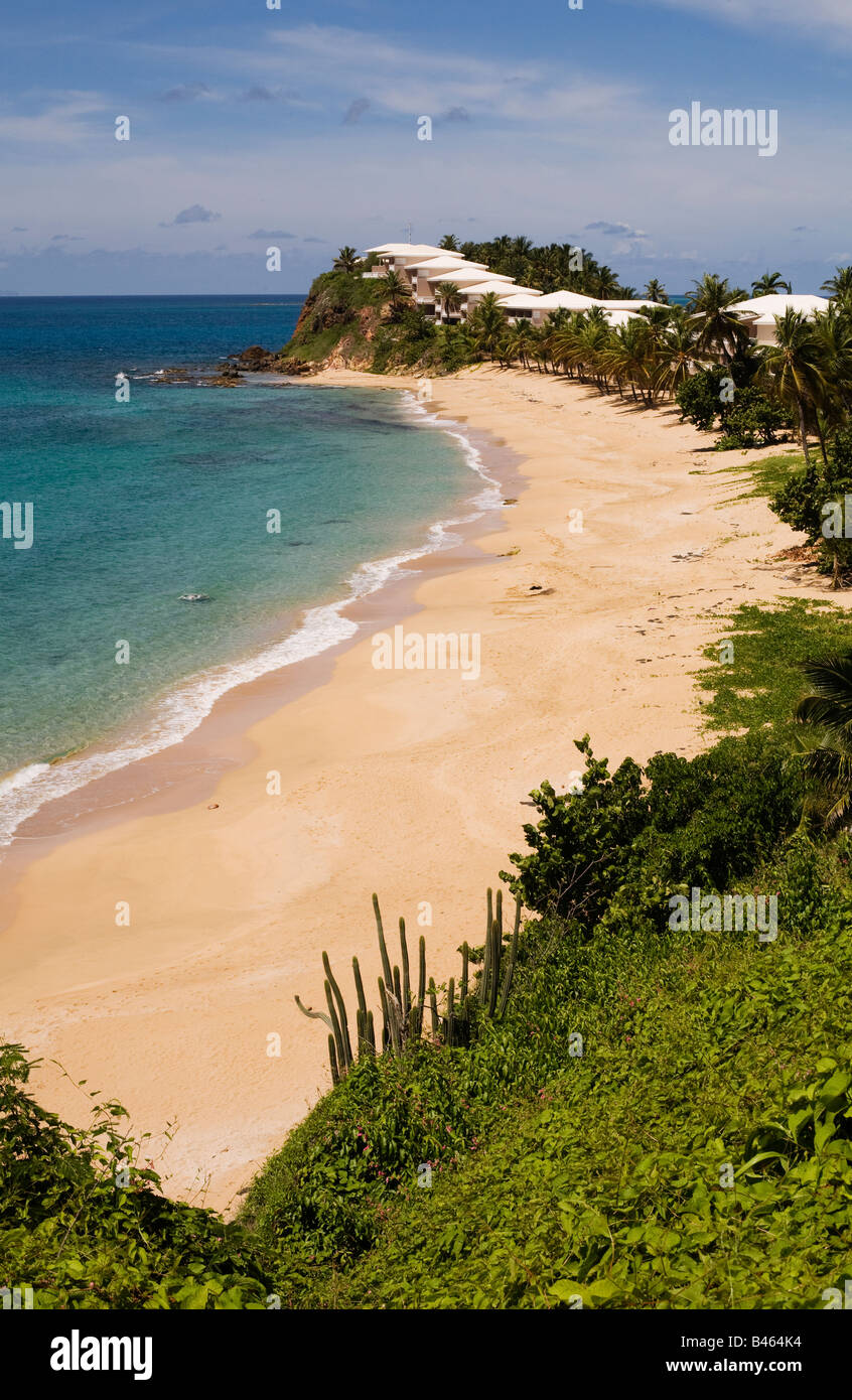 Curtain Bluff beach on the Carribean island of Antigua Stock Photo