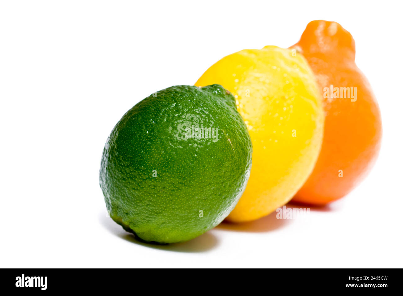 Lime, lemon and tangerine Cut Out Stock Images & Pictures - Alamy