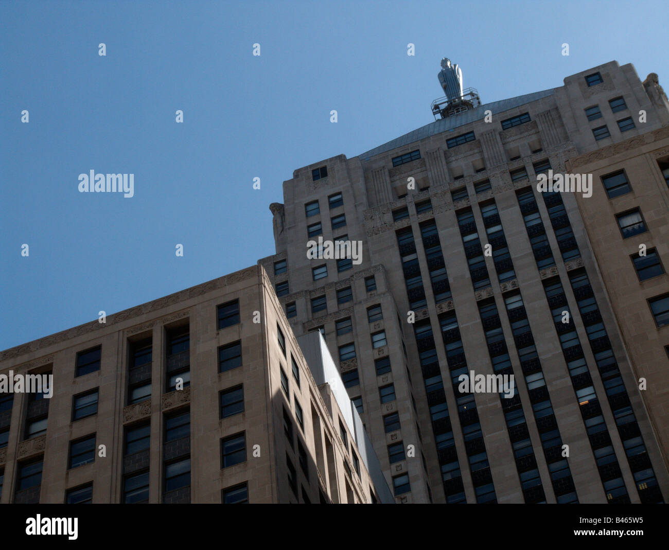 Chicago Board of Trade with the famous Ceres statue at the top. View