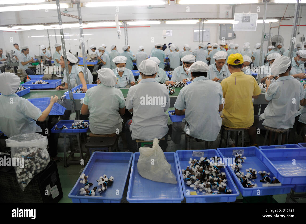 A factory manufactures Mcdonald's Toys in Dongguan, Guangdong, China. 19Sep2008 Stock Photo