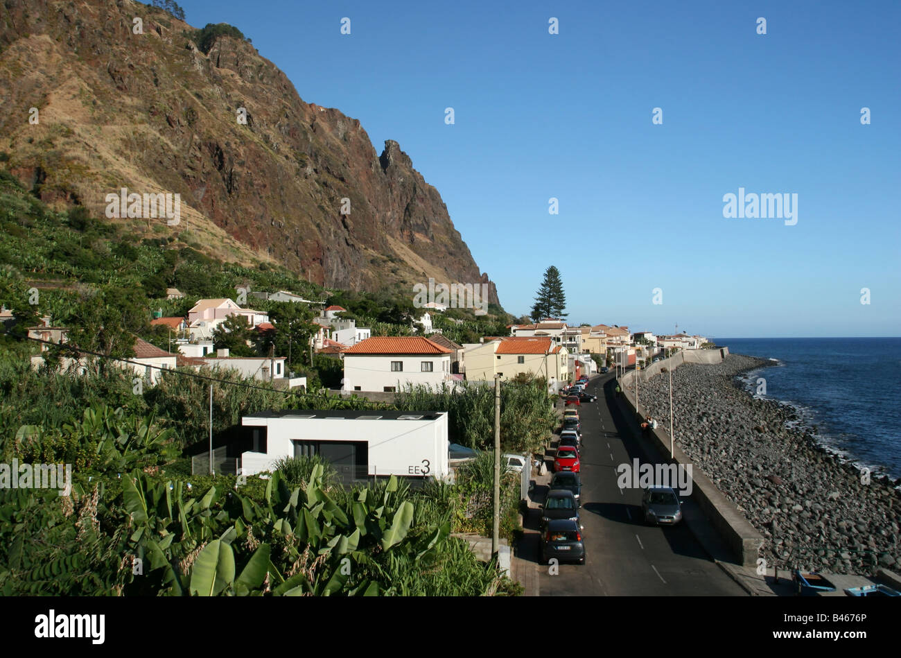 The fishing village of Paul do Mar on Madeira Stock Photo