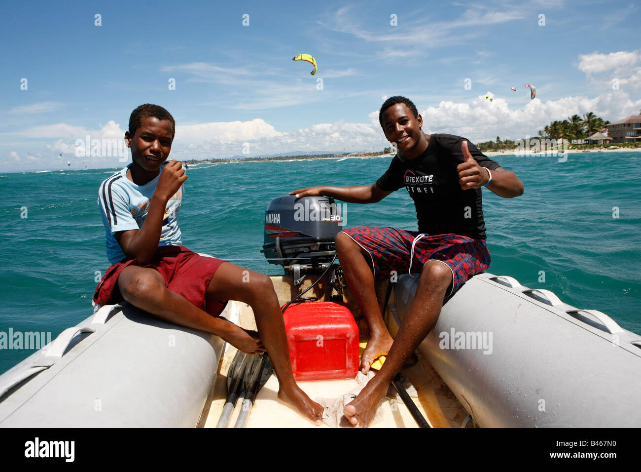 Dominican Boat Boy Stock Photos &amp; Dominican Boat Boy Stock ...