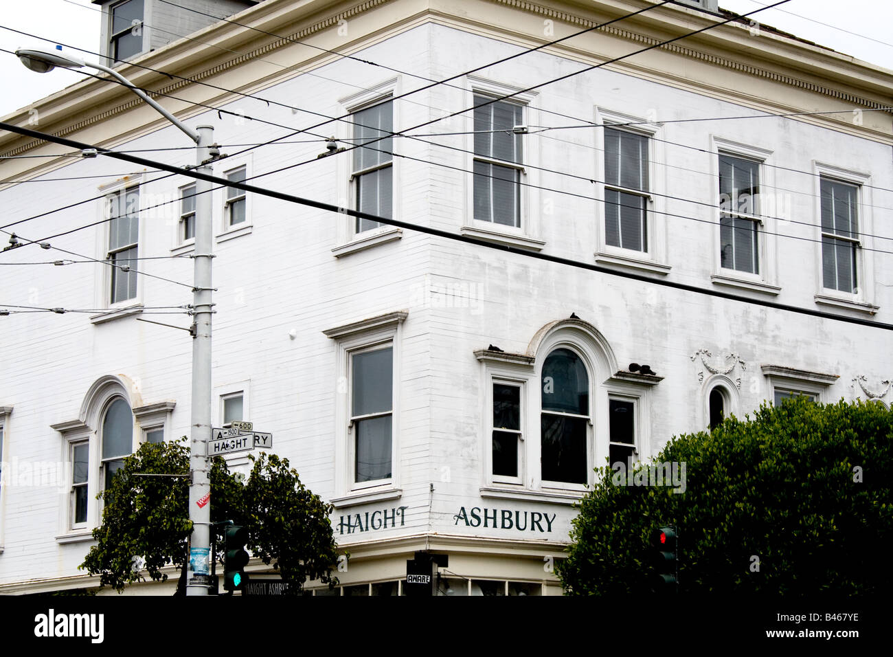 A building on the corner of the Haight-Ashbury district in San ...
