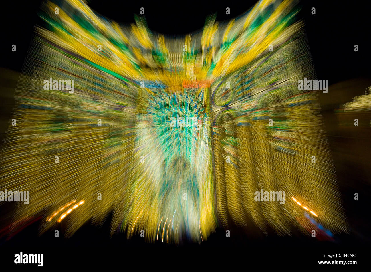 Thousands of lights decorate the streets during the Fallas festival