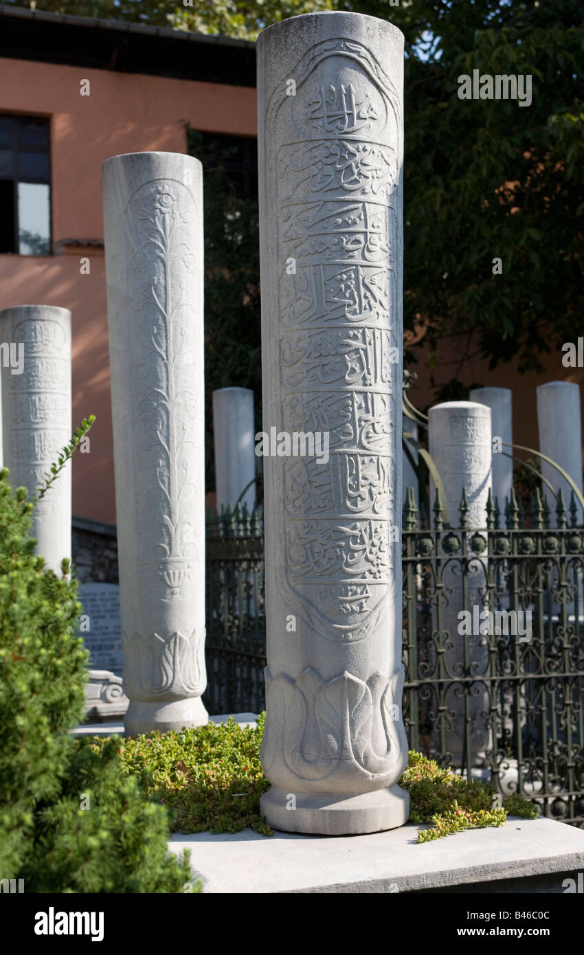 Grave Stones Istanbul Turkey Stock Photo