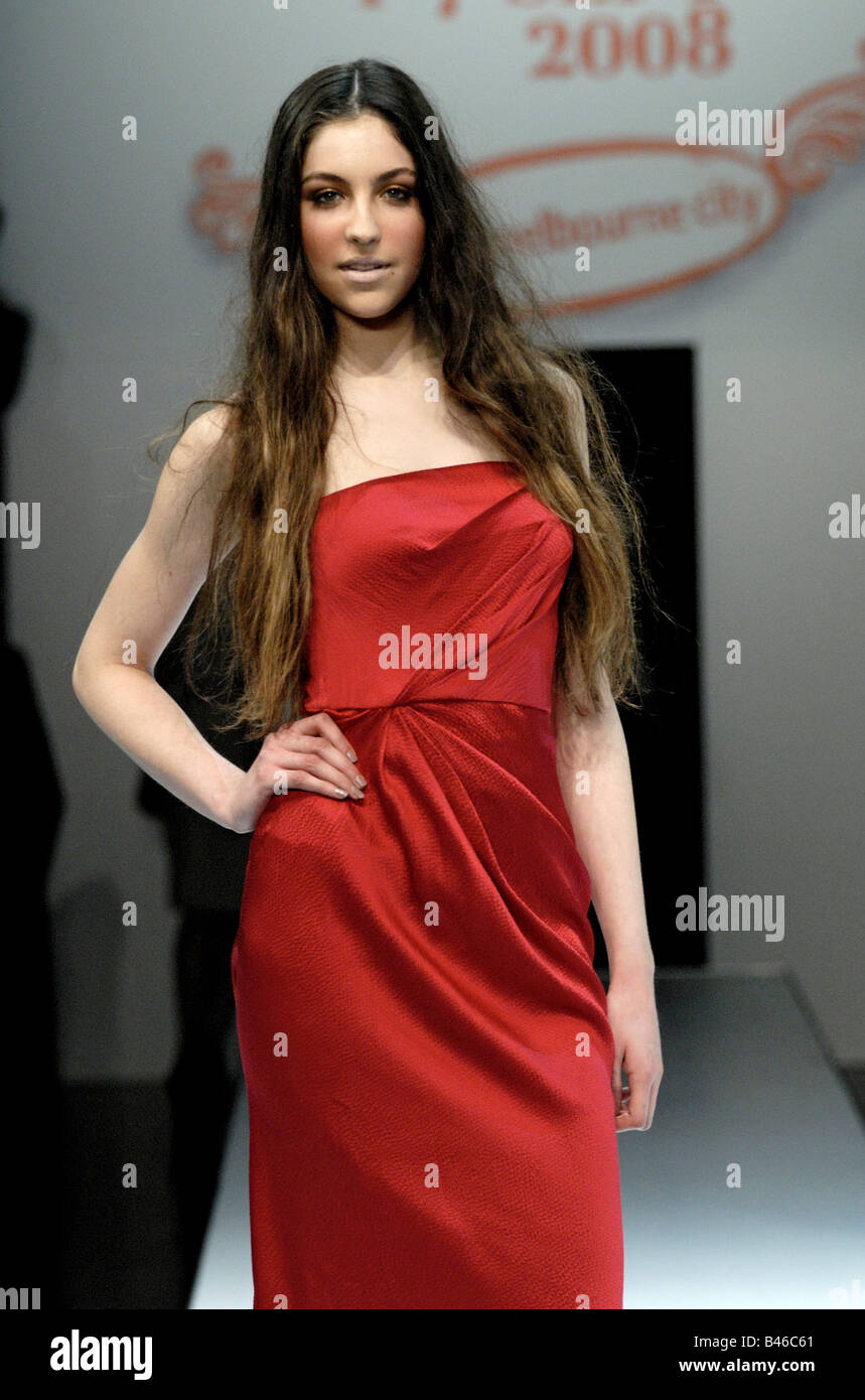 Female model at a fashion show Stock Photo - Alamy