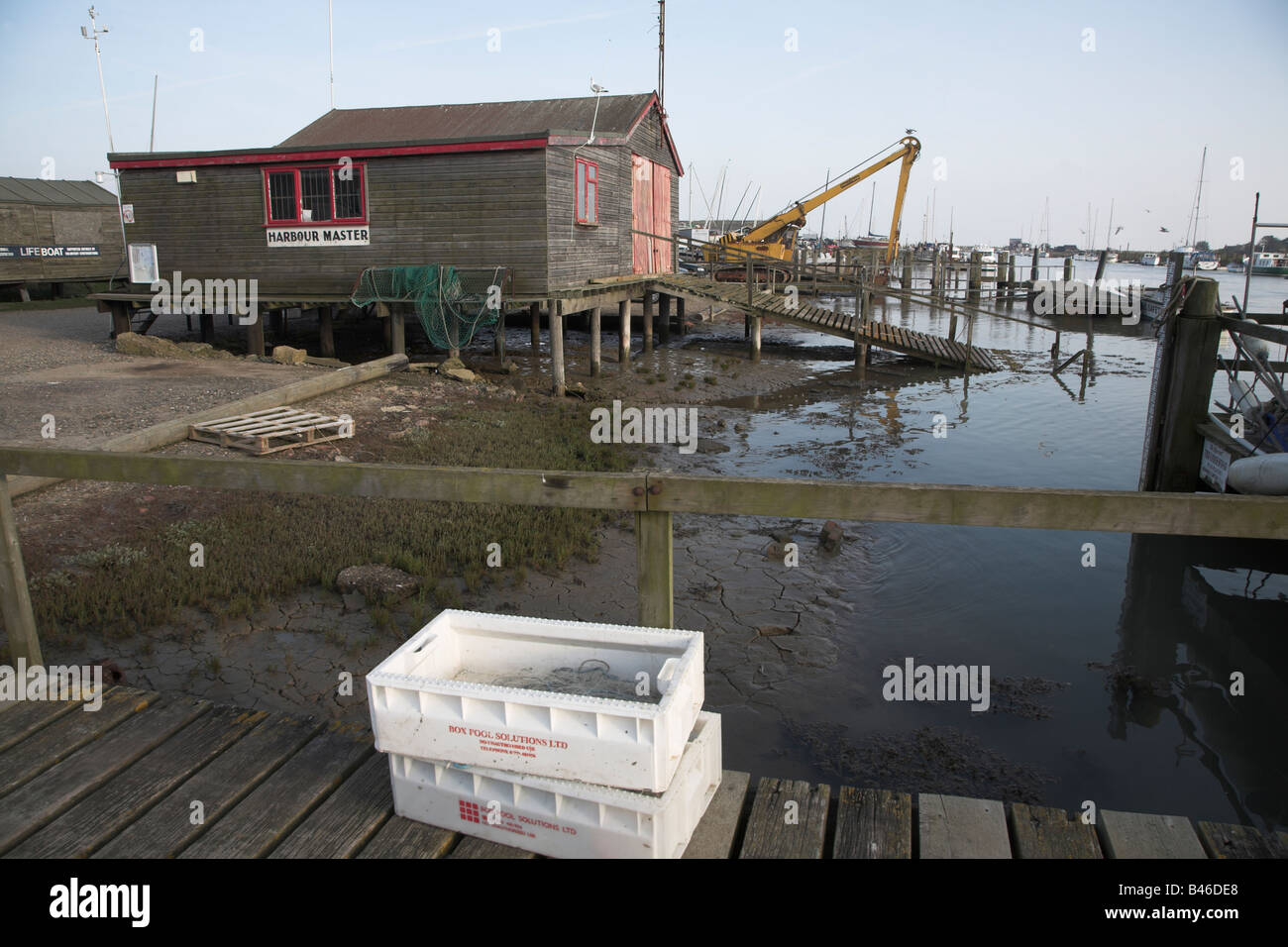 Harbour Masters office, Southwold harbour, Suffolk, England Stock Photo