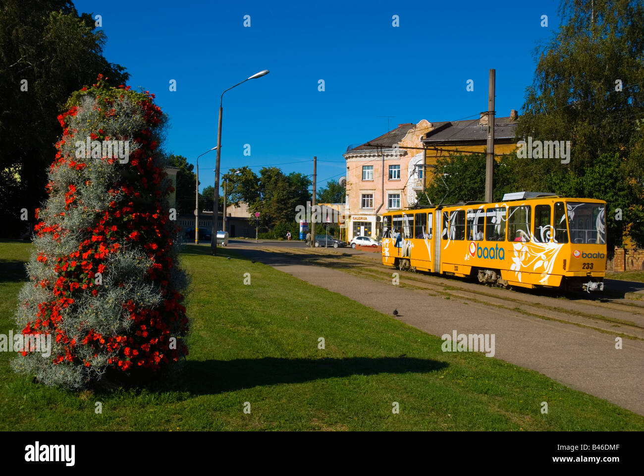 Tram in Liepaja Latvia Europe Stock Photo - Alamy