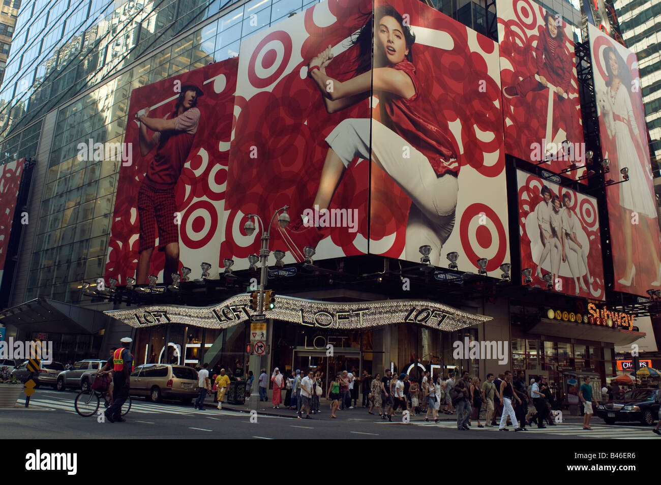 Target department store advertising in Times Square in New York on Sunday August 31 2008 Frances