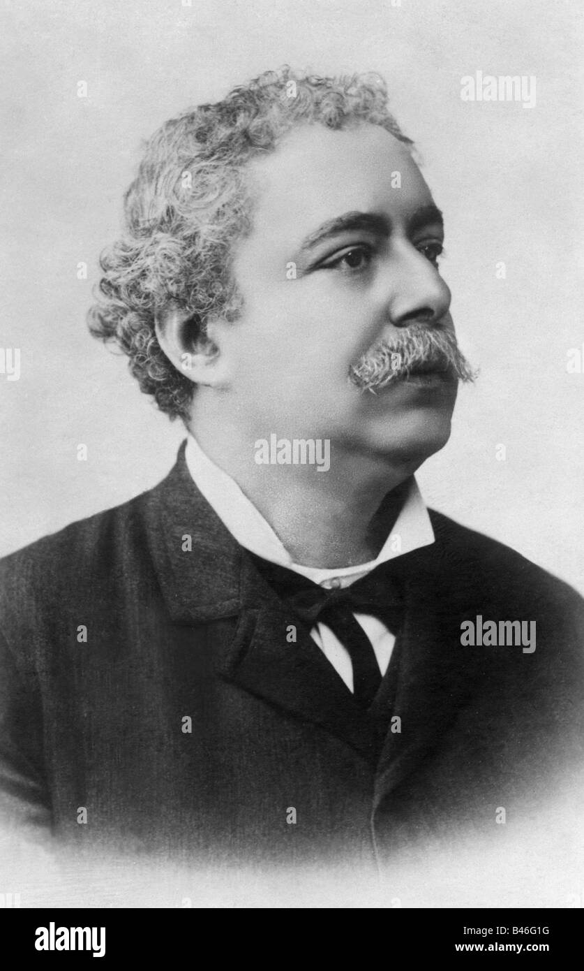 Amicis, Edmondo de, 21.10.1846 - 11.3.1908, Italian author / writer, portrait, postcard, 19th century, , Stock Photo