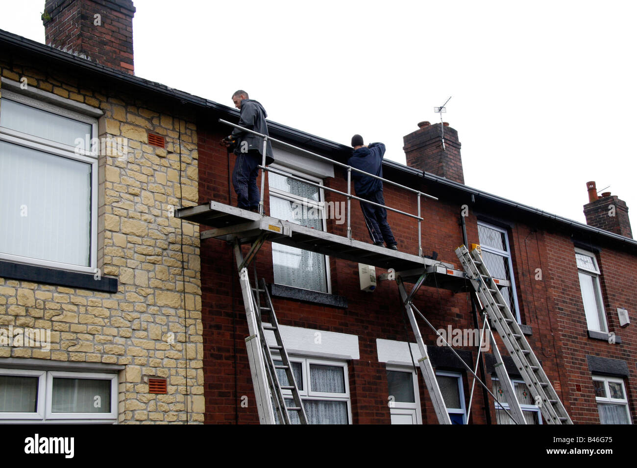 “Replacing Guttering” and “repairing roof” on a “Terraced House” in UK