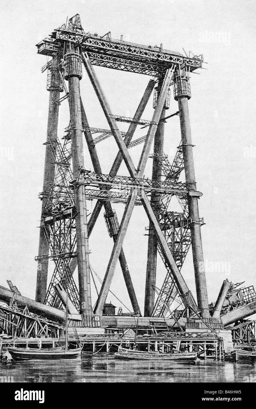 architecture, bridges, Forth Bridge, Scotland, built 1883 1890
