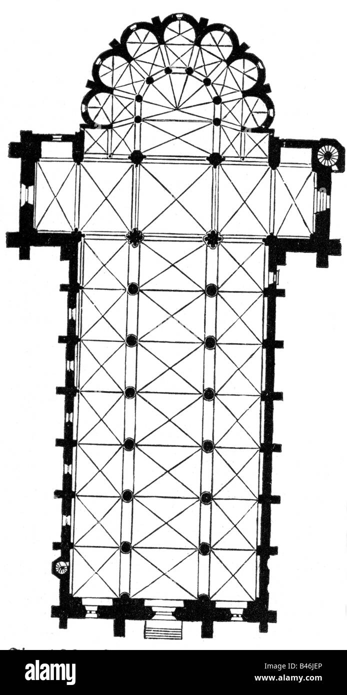 gothic church floor plan