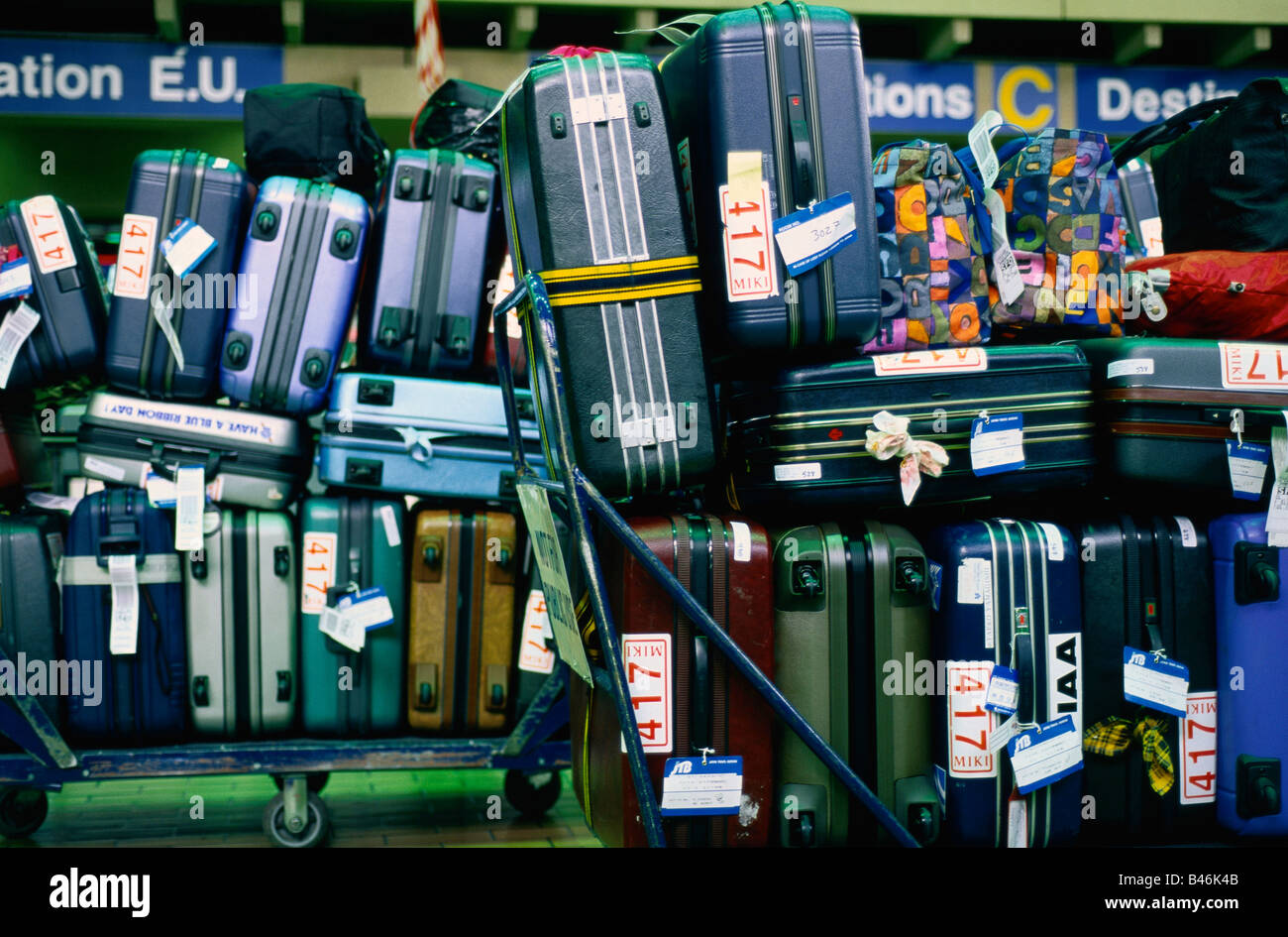 Luggage at Airport Stock Photo Alamy