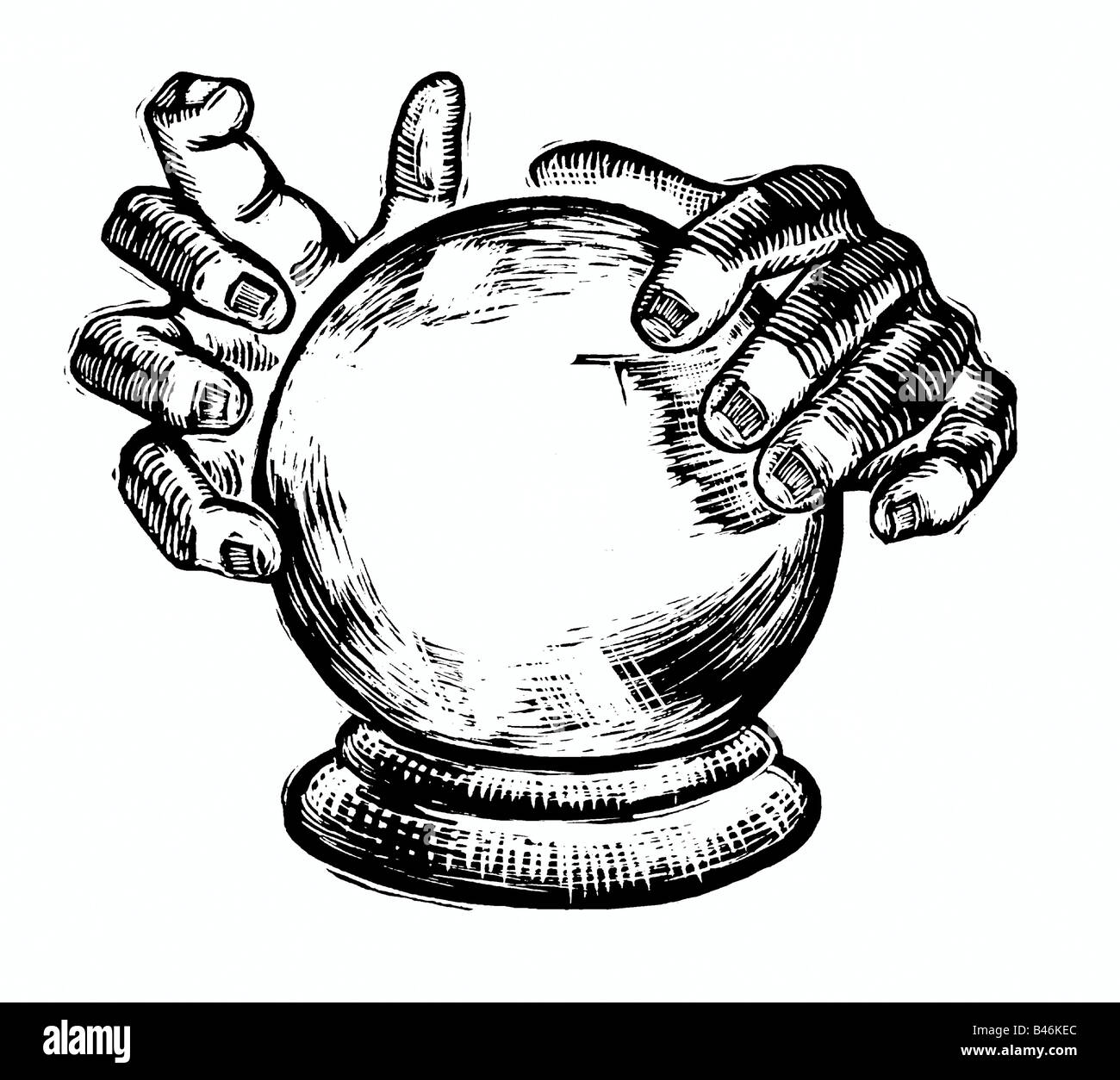 Illustration of Crystal Ball Stock Photo Alamy