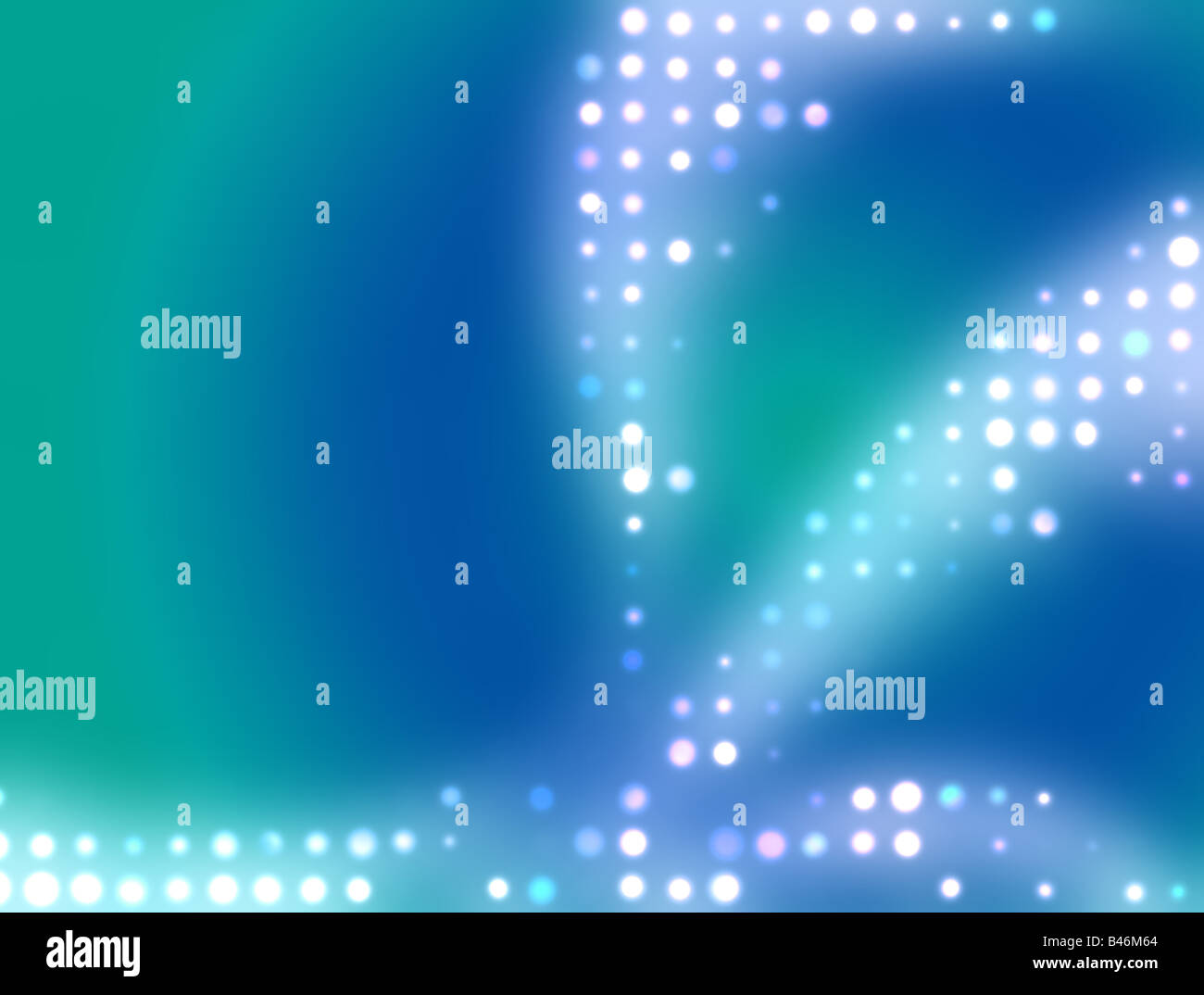 An abstract background with glowing dots and circles Stock Photo - Alamy