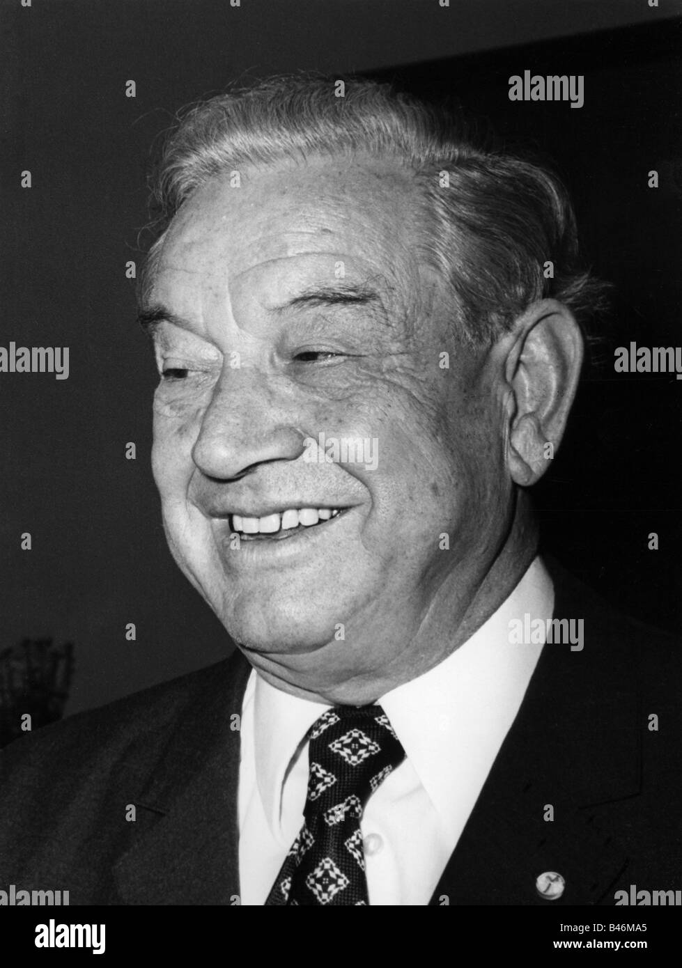 Goppel, Alfons, 1.10.1905 - 24 12.1991, German politician (CSU), Prime Minister of Bavaria 11.12.1962 - 7.11.1978, Portrait, 1973, , Stock Photo