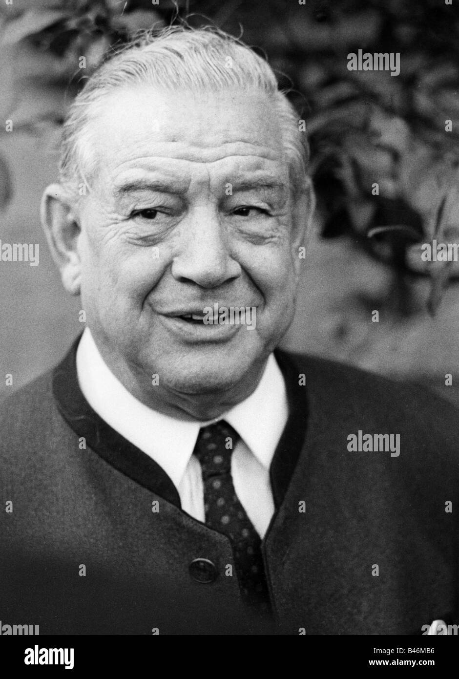 Goppel, Alfons, 1.10.1905 - 24 12.1991, German politician (CSU), Prime Minister of Bavaria 11.12.1962 - 7.11.1978, Portrait, 1970s, , Stock Photo