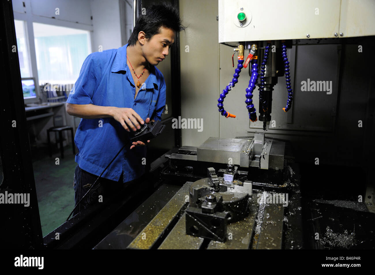 Industrial mold factory in Dongguan, Guangdong, China. 20-Sep-2008 Stock Photo
